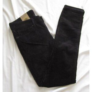 New Women Levis 711 Skinny Corduroy Black Pants Sz 30x30 (WP302)